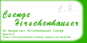 csenge hirschenhauser business card